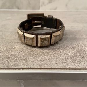 Dolce & Gabbana Studded Leather Bracelet